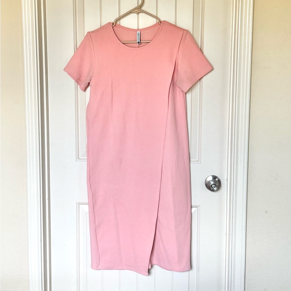 Harper and Bay Blush Pink Nursing Midi Dress